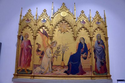 Simone Martini and Lippo Memmi - Annunciation (1333) - Uffizi Gallery, Florence - 7287