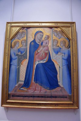 Pietro Lorenzetti - Madonna and Child Enthroned with eight Angels (1340) - Uffizi Gallery, Florence - 7293