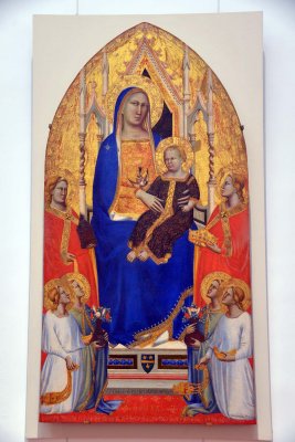 Taddeo Gaddi - Madonna and Child Enthroned (1355) - Uffizi Gallery, Florence - 7308