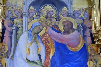 Lorenzo Monaco - Coronation of the Virgin (1414) - Uffizi Gallery, Florence - 7321