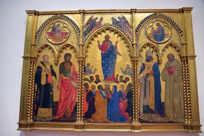 Neri di Bicci - the Ascension of Christ (1440-1445) - Uffizi Gallery, Florence - 7328
