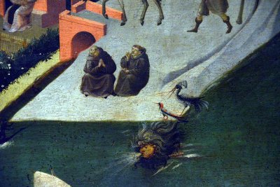 Fra Angelico - Detail, Stories from the Lives of the Holy Fathers in the Desert (Thebaid), 1420 - Uffizi Gallery, Florence -7344