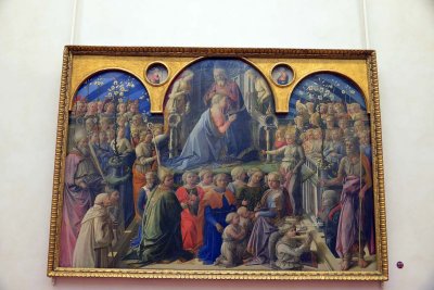 Filippo Lippi - Coronation of the Virgin (1439-1447) - Uffizi Gallery, Florence - 365