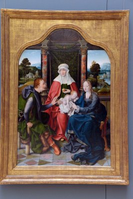 Joos van Cleve (vers 1480/85 - 1540/41) - Sainte Anne Trinitaire et Saint Joachim - 2514