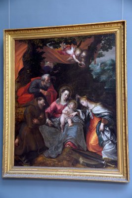 Otto Vaenius (1556-1629) - Le mariage mystique de Ste Catherine (1589) - 2682