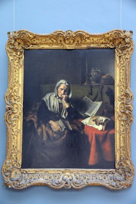 Nicolaes Maes (1634-1693) - Dame âgée assoupie - 2742