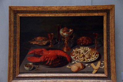 Attribué à David Rijckaert II (?-1645) - Nature morte au homard - 2783