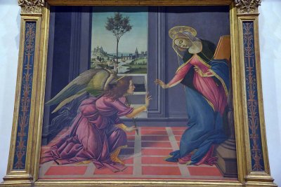 Botticelli - The Cestello Annunciation (1489) -  Uffizi Gallery, Florence - 7445