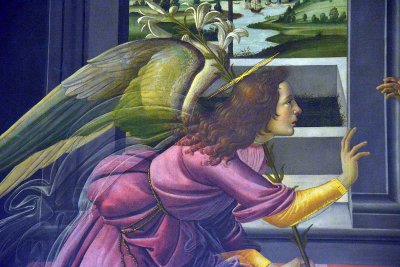 Botticelli - The Cestello Annunciation (1489), detail -  Uffizi Gallery, Florence - 7444