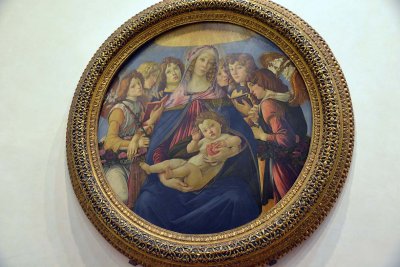 Botticelli - Madonna of the Pomegranate (1487) - Uffizi Gallery, Florence - 7482