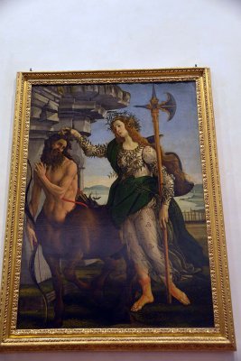 Botticelli -Pallas and the Centaur (1482) - Uffizi Gallery, Florence - 7484