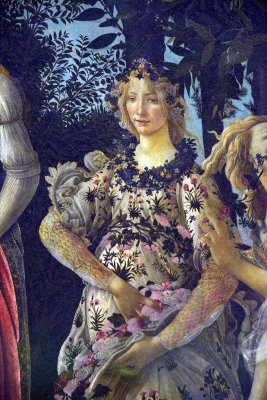 Botticelli - Primavera - Spring (1482), detail  - Uffizi Gallery, Florence - 7502