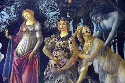 Botticelli - Primavera - Spring (1482), detail  - Uffizi Gallery, Florence - 7577