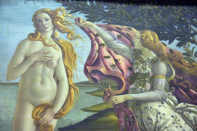 Botticelli - The Birth of Venus (1484), detail - Uffizi Gallery, Florence - 7521