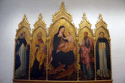 Giovanni di Paolo - Madonna and Child with Saints (1445) - Uffizi Gallery, Florence - 7657