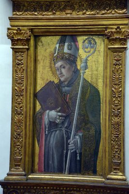 Bartolomeo Vivarini - St Louis of Toulouse (1465) - Uffizi Gallery, Florence - 7678