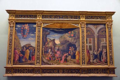 Andrea Mantegna - Scenes from the Life of Christ: Epiphany, Circumcision, Ascension (1463-64)- Uffizi Gallery, Florence - 7682