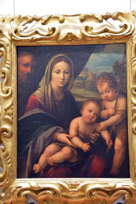 Niccolo Pisano - Holy Family with the Young St John the Baptist -(1505-1510) - Uffizi Gallery, Florence - 7708