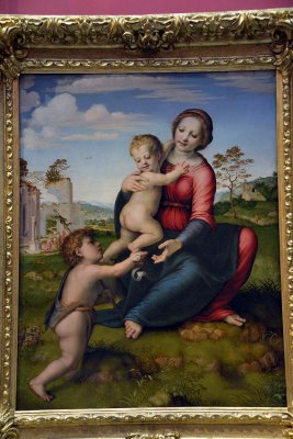 Franciabigio - Madonna and Child with the Infant St John (Madonna of the Well), 1510 - Uffizi Gallery, Florence - 7751
