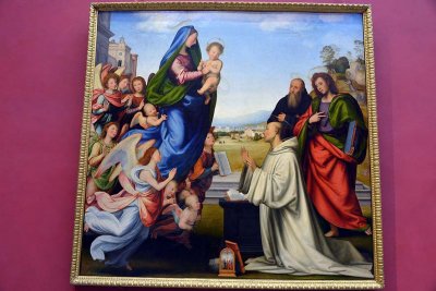 Fra Bartolomeo - The Vision of St Bernard (1504-1507) - Uffizi Gallery, Florence - 7765
