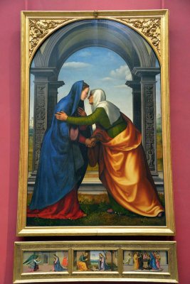 Mariotto Albertinelli - Visitation (1503) - Uffizi Gallery, Florence - 7767