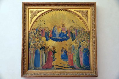 Beato Angelico - Glorification of the Virgin between Angels and Saints (1434-1435) - Uffizi Gallery, Florence - 7817