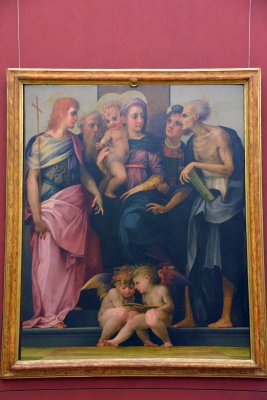 Rosso Fiorentino - Madonna Enthroned with Saints, Altarpiece, Hospital Santa Maria Nuova, 1518 - Uffizi Gallery, Florence - 7852