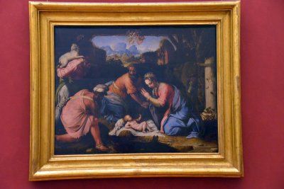 Cecchino Salviati - Adoration of the Shepherds (1539) - Uffizi Gallery, Florence - 7924
