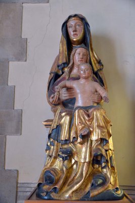French Art - St Anne, Madonna and Child (14th century) - Bargello National Museum - Florence - 8035