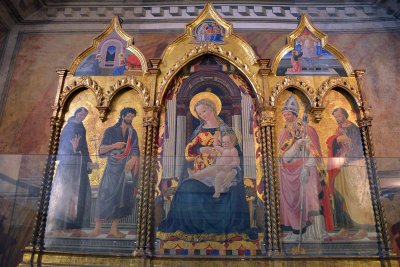 Giovanni di Francesco, detto Cervelliera (1412-1459) - Enthroned Madonna and Child (Carrand triptych) - Bargello Museum - 8064
