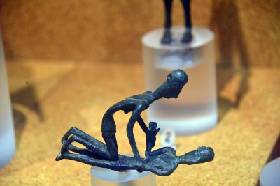 Wrestlers nuragic bronze from Uta, Monte Arcosu (Sardinia), app. 8th-5th century B.C. - 4163