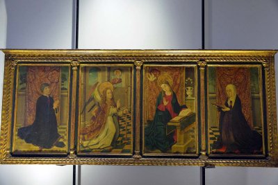 Predella dell'Annunciazione con i Donatori (End 15th c.) - Anonimo spagnolo - 4261
