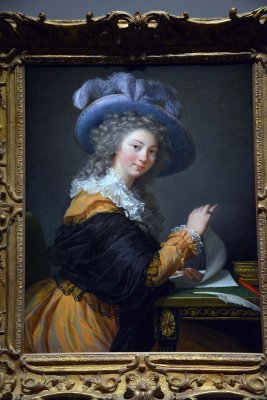 Une dame pliant une lettre, portrait prsum de la comtesse Du Barry de Crs, ne A.M. T. de Rabaudy Montoussin (1784), 5175