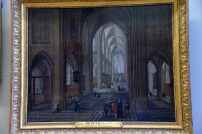 Pieter I Neefs, dit Neefs le Vieux - Vue intrieure d'glise, inspire par la cathdrale d'Anvers (1644) - 8628
