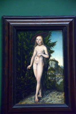 Lucas Cranach l'Ancien - Vnus debout dans un paysage (1529) - 8689