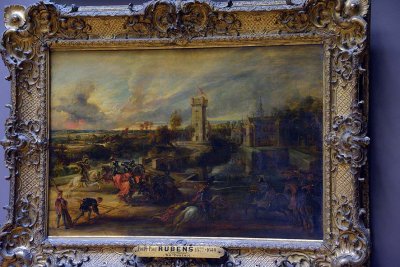 Petrus Paulus Rubens - Tournoi prs des fosss du chteau du Steen (1635-1640) - 8763