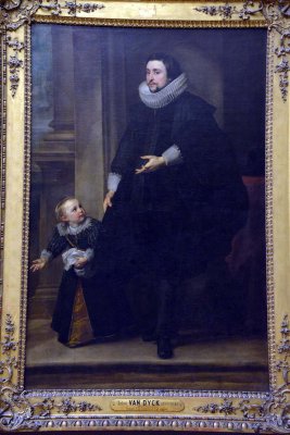 Antoon van Dyck - Portrait d'un homme de qualit avec son fils (1628-1629) - 8771
