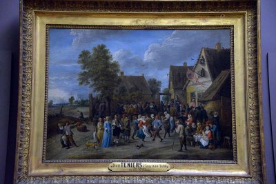 David II Teniers (1610-1690) - Fte villageoise avec couple aristocratique (1632) - 8782