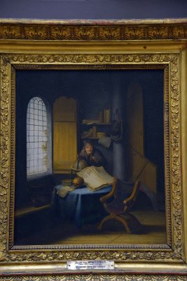 Jacob van Spreeuwen - Un savant dans son cabinet, avec leon de vanit (1630) - 8826