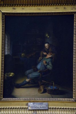 Gerard Dou - L'arracheur de dents (1630-1635) - 8828