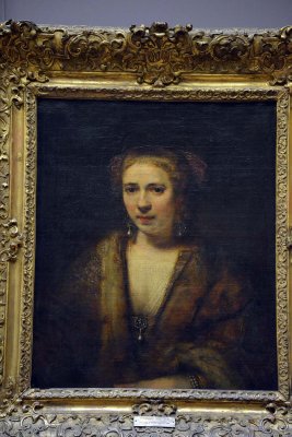Rembrandt - Hendrickje Stoffels au bret de velours (1654) - 8846