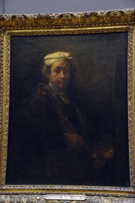 Rembrandt - Portrait de l'artiste au chevalet (1660) - 8854