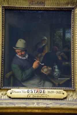 Adriaen van Ostade - Le fumeur dans une taverne (1645) - 8871