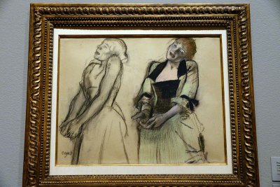 Edgar Degas - Two Studies for Music Hall Singers (Deux études pour chanteuses de café-concert), 1878-80 - 0642