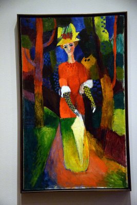 August Macke - Lady in a Park, 1914 - 0772