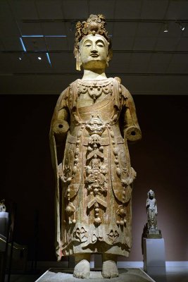 Bodhisattva, probably Avalokiteshvara (Guanyin) - Northern Qi dynasty (550–577) - 9085