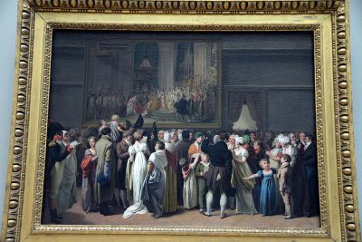 The Public Viewing David's Coronation at the Louvre (1810) - Louis-Léopold Boilly - 9127