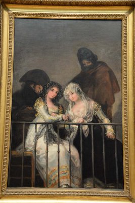Majas on a Balcony (1800-1810) - Attributed to Goya - 9131