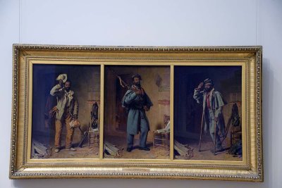Thomas Waterman Wood - A Bit of War History: The Contraband; The Recruit; The Veteran (1865-66) - 9278