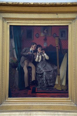 John George Brown - The Music Lesson (1870) - 9290